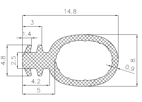 348_szilikonKG - Other gasket profiles